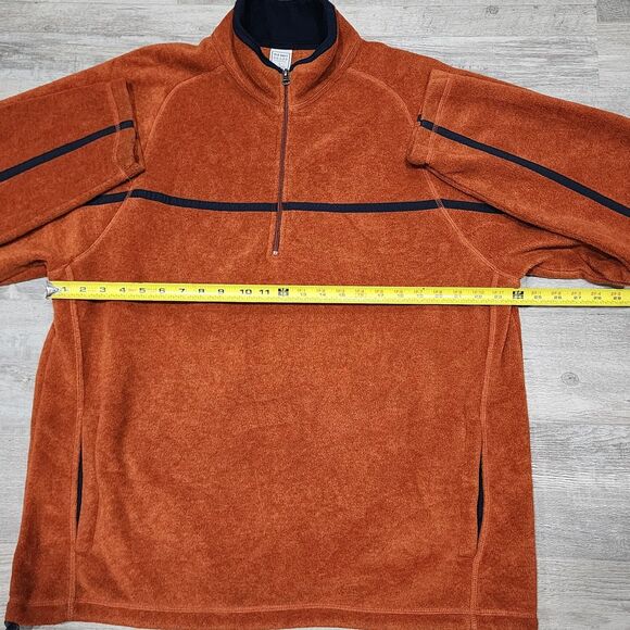 Old Navy Orange/Blue Fleece Sweaters Men's Sizes Large - Picture 3 of 7